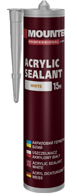 Герметик акриловий білий Mounter 280мл.