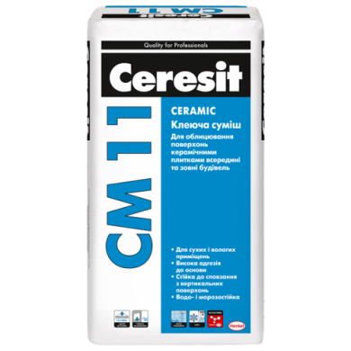 Клей для плитки Ceresit CM 11 (25 кг)