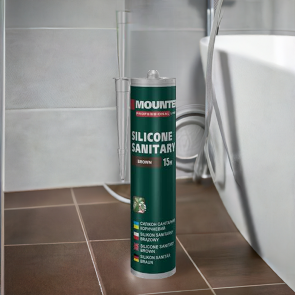 Герметик силіконовий санітарний коричневий Mounter