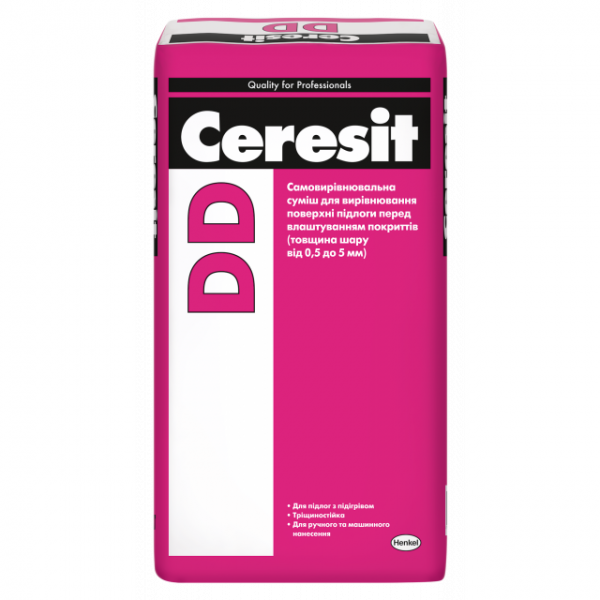 Самовирівнювальна гіпсоцементна суміш CERESIT DD