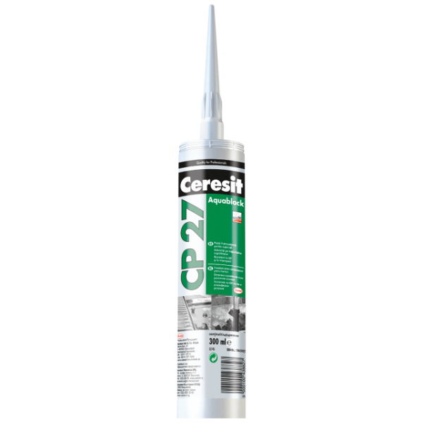 Силіконовий герметик для ремонту та ущільнення Ceresit CP 27 Aquablock