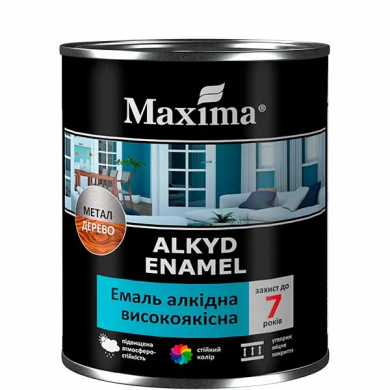 Эмаль высококачественная алкидная Maxima 0,7 кг.