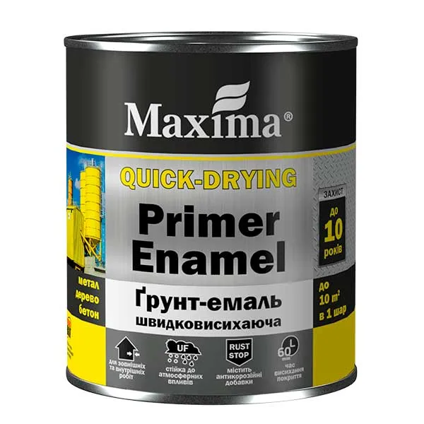 Ґрунт-емаль швидковисихаюча Maxima 2,5кг.