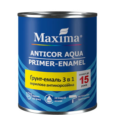 Ґрунт-емаль 3 в 1 “Anticor Aqua” Maxima