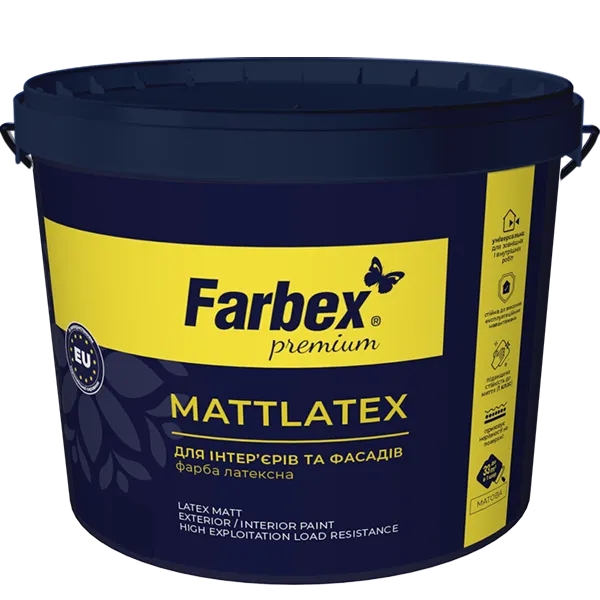 Фарба латексна «Mattlatex» Farbex