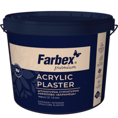 Штукатурка структурна акрилова «Баранець» Farbex