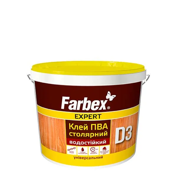 Клей ПВА D3 столярний Farbex