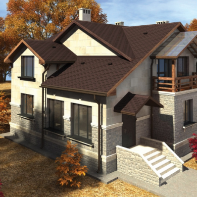 Бітумна черепиця «Акцент» «Гірський каньйон»