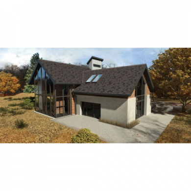 Бітумна черепиця «Акцент» «Графіт»