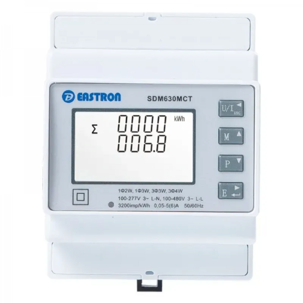 Лічільник Three phase energy meter Eastron SDM 630MCT-ETL (ESCT-T36 500A/1A)