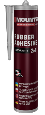 Клей-герметик каучуковий антрацит 2 в1 Mounter