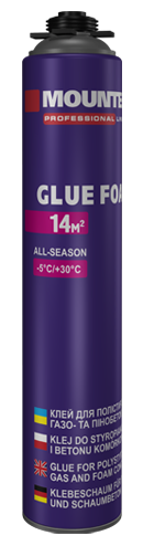 Клей-піна для полістиролу та пінобетону PRO Mounter