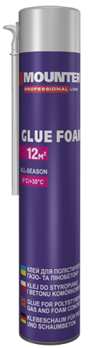 Клей-піна для полістиролу та пінобетону STR Mounter