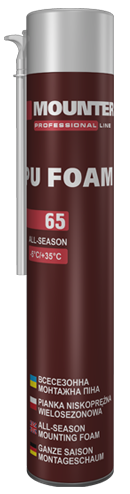 Піна всесезонна монтажна 65л. STR Mounter