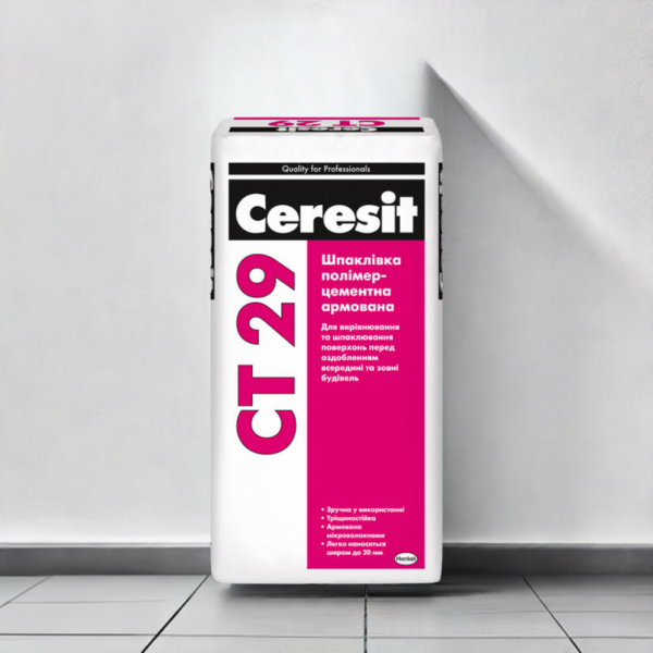 Шпаклівка мінеральна стартова Ceresit CT 29