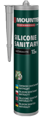 Герметик силіконовий санітарний антрацит Mounter