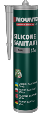 Герметик силіконовий санітарний сірий Mounter