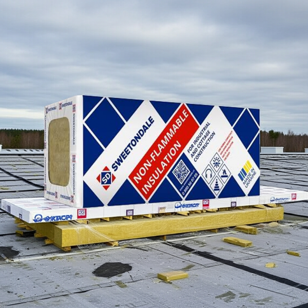 ТЕПЛОІЗОЛЯЦІЙНІ ПЛИТИ THERMOWOOL РУФ В ПРОФ 190 100мм. (190кг/м3) - 1,44кв.м/уп